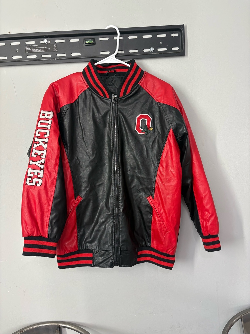 Steve & Barry's Black and Red Buckeyes Bomber Jacket